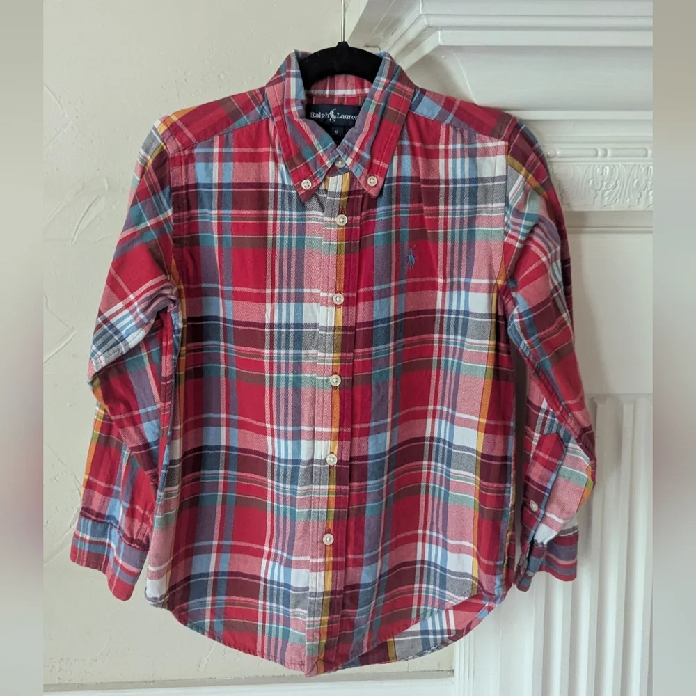 Ralph Lauren | Plaid Button‎ down Longsleeve Shirt